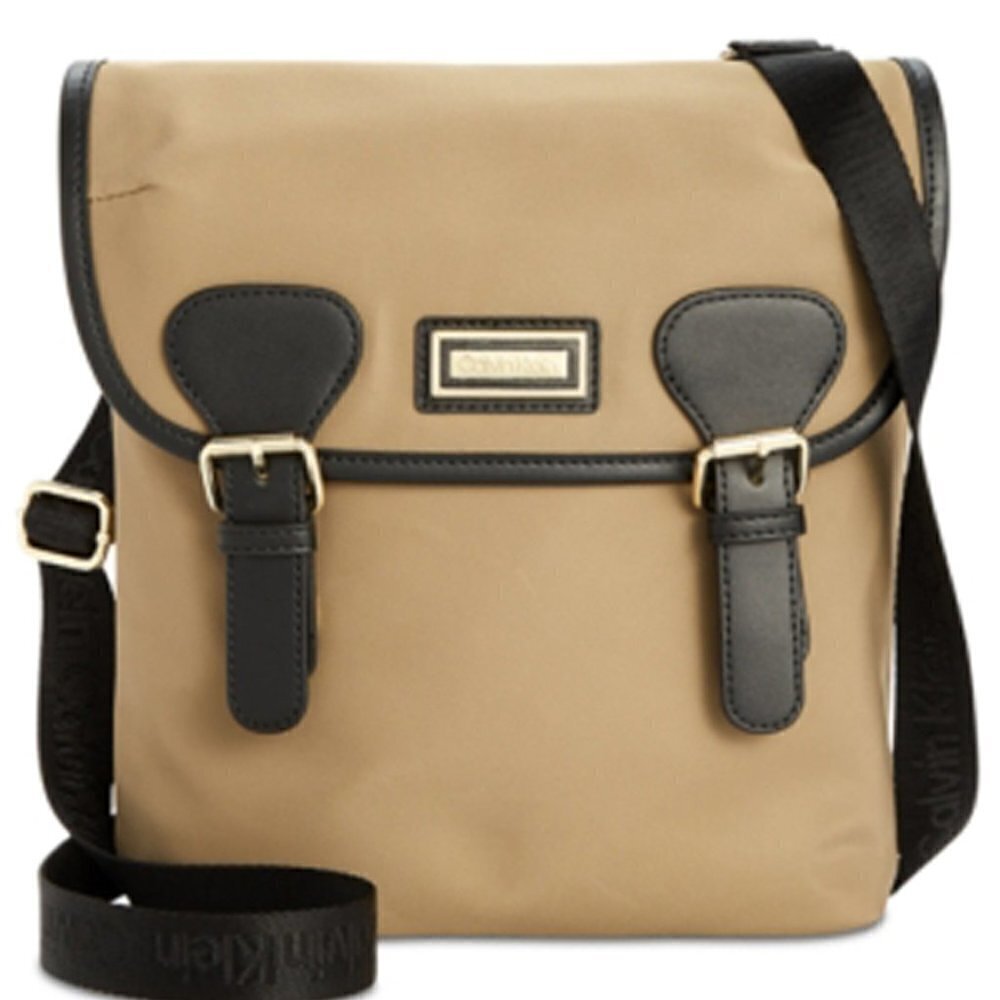 𝅺H58 Beige Florence 100% Nylon Crossbody Handbag